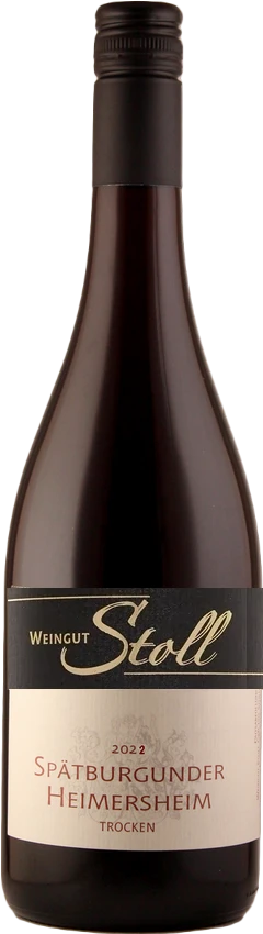 Flasche Rotwein Spätburgunder Heimersheim 2022 trocken